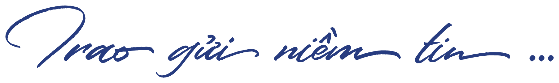 Trao gửi niềm tin