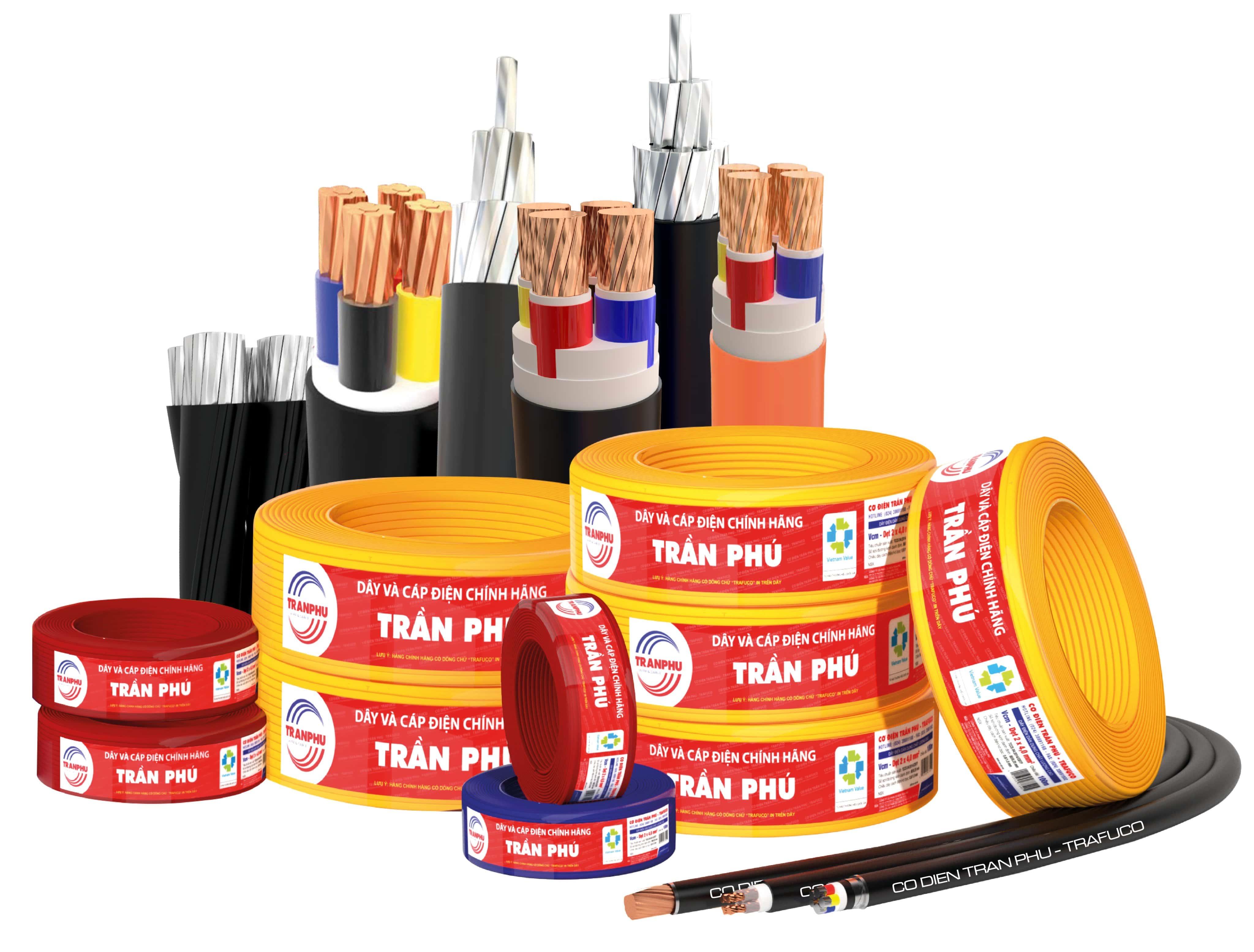 Tìm hiểu về chủng loại, thông số kỹ thuật của dây và cáp điện Trần Phú